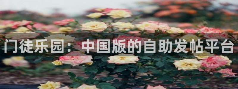 先锋娱乐4代理：门徒乐园：中国版的自助发帖平台