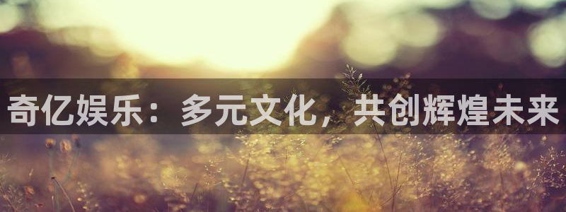 先锋娱乐平台开户链接：奇亿娱乐：多元文化，共创辉煌未来
