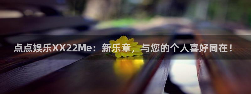 先锋娱乐：点点娱乐XX22Me：新乐章，与您的个人喜好同在！